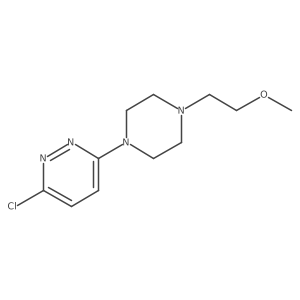 3-Chloro-6-(4-(2-methoxyethyl)piperazin-1-yl)pyridazine Structure