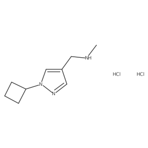 [(1-cyclobutyl-1H-pyrazol-4-yl)methyl](methyl)amine dihydrochloride结构式