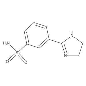 3-(4,5-dihydro-1H-imidazol-2-yl)benzenesulfonamide结构式