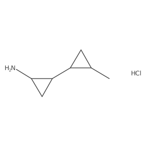 (1S,1'R,2R,2'R)-2'-Methyl-[1,1'-bi(cyclopropan)]-2-amine hydrochloride Structure