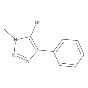 5-Bromo-1-methyl-4-phenyltriazole结构式