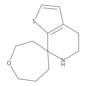 5',6'-dihydro-4'H-spiro[oxepane-4,7'-thieno[2,3-c]pyridine] Structure