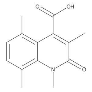 1,3,5,8-Tetramethyl-2-oxo-1,2-dihydroquinoline-4-carboxylic acid Structure