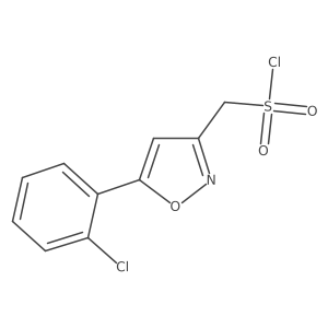 [5-(2-Chlorophenyl)-1,2-oxazol-3-yl]methanesulfonyl chloride Structure