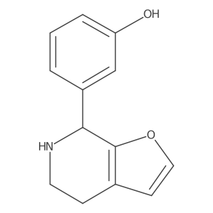 3-{4H,5H,6H,7H-furo[2,3-c]pyridin-7-yl}phenol结构式