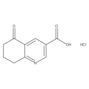 5-Oxo-5,6,7,8-tetrahydroquinoline-3-carboxylic acid hydrochloride结构式