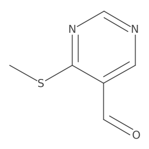 4-(Methylthio)pyrimidine-5-carbaldehyde结构式
