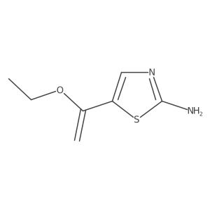 5-(1-Ethoxyethenyl)-1,3-thiazol-2-amine结构式