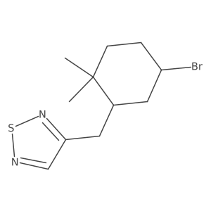 3-[(5-Bromo-2,2-dimethylcyclohexyl)methyl]-1,2,5-thiadiazole Structure