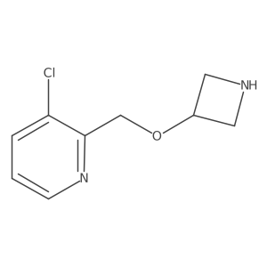 2-[(Azetidin-3-yloxy)methyl]-3-chloropyridine结构式