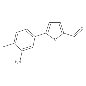 5-(3-Amino-4-methylphenyl)thiophene-2-carbaldehyde结构式