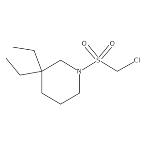 1-Chloromethanesulfonyl-3,3-diethylpiperidine结构式