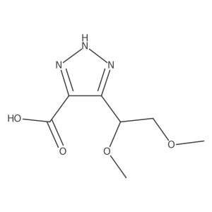 5-(1,2-dimethoxyethyl)-1H-1,2,3-triazole-4-carboxylic acid结构式