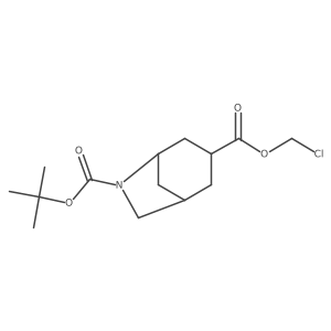 6-Tert-butyl 3-chloromethyl 6-azabicyclo[3.2.1]octane-3,6-dicarboxylate Structure
