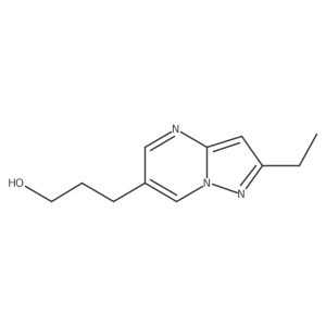 3-{2-Ethylpyrazolo[1,5-a]pyrimidin-6-yl}propan-1-ol结构式