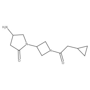 4-Amino-1-[1-(2-cyclopropylacetyl)azetidin-3-yl]pyrrolidin-2-one Structure
