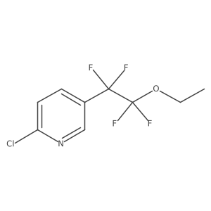 2-Chloro-5-(2-ethoxy-1,1,2,2-tetrafluoroethyl)pyridine Structure