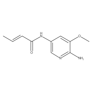 N-(6-amino-5-methoxypyridin-3-yl)but-2-enamide Structure
