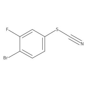 4-Bromo-3-fluorophenylthiocyanate Structure