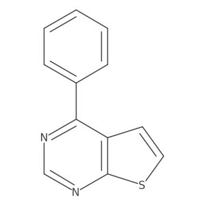 Thieno[2,3-d]pyrimidine, 4-phenyl- Structure