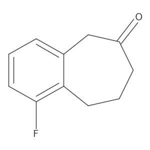1-fluoro-6,7,8,9-tetrahydro-5H-benzo[7]annulen-6-one结构式