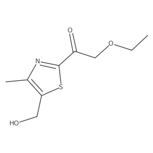 2-Ethoxy-1-[5-(hydroxymethyl)-4-methyl-1,3-thiazol-2-yl]ethan-1-one Structure