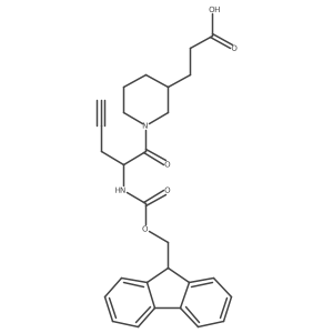 3-{1-[2-({[(9H-fluoren-9-yl)methoxy]carbonyl}amino)pent-4-ynoyl]piperidin-3-yl}propanoic acid Structure