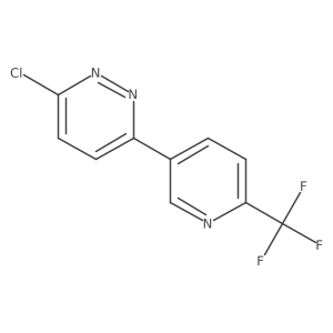 3-Chloro-6-[6-(trifluoromethyl)pyridin-3-yl]pyridazine Structure