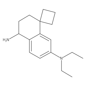 N7',N7'-diethyl-3',4'-dihydro-2'H-spiro[cyclobutane-1,1'-naphthalene]-4',7'-diamine结构式