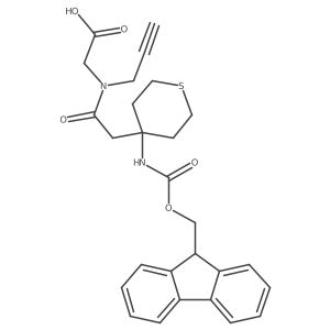 2-{2-[4-({[(9H-fluoren-9-yl)methoxy]carbonyl}amino)thian-4-yl]-N-(prop-2-yn-1-yl)acetamido}acetic acid Structure