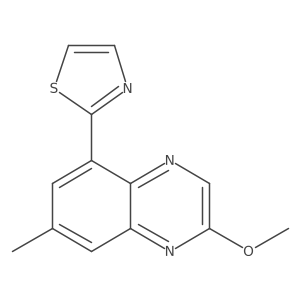 2-(2-Methoxy-7-methylquinoxalin-5-yl)thiazole结构式