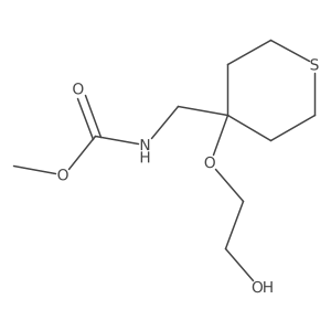 methyl N-{[4-(2-hydroxyethoxy)thian-4-yl]methyl}carbamate Structure