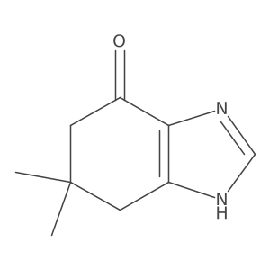 6,6-dimethyl-4,5,6,7-tetrahydro-1H-1,3-benzodiazol-4-one结构式