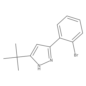 3-(2-bromophenyl)-5-tert-butyl-1H-pyrazole Structure