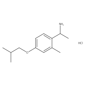 1-(4-Isobutoxy-2-methylphenyl)-ethylamine hydrochloride结构式