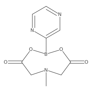 6-Methyl-2-(pyrazin-2-yl)-1,3,6,2-dioxazaborocane-4,8-dione结构式