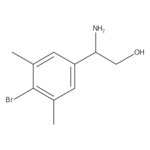 (2R)-2-amino-2-(4-bromo-3,5-dimethylphenyl)ethan-1-ol结构式