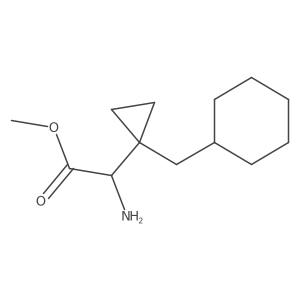 Methyl 2-amino-2-[1-(cyclohexylmethyl)cyclopropyl]acetate Structure