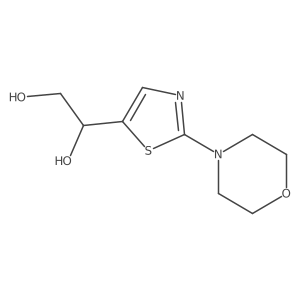 1-[2-(Morpholin-4-yl)-1,3-thiazol-5-yl]ethane-1,2-diol Structure