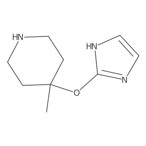 4-(1H-imidazol-2-yloxy)-4-methylpiperidine结构式