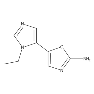 5-(1-ethyl-1H-imidazol-5-yl)-1,3-oxazol-2-amine Structure