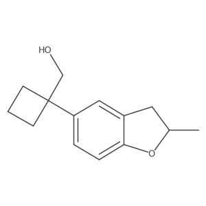 [1-(2-Methyl-2,3-dihydro-1-benzofuran-5-yl)cyclobutyl]methanol Structure