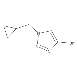 4-bromo-1-(cyclopropylmethyl)-1H-1,2,3-triazole结构式
