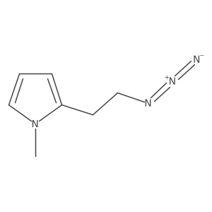 2-(2-azidoethyl)-1-methyl-1H-pyrrole结构式