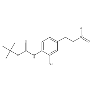 tert-butyl N-[2-hydroxy-4-(2-nitroethyl)phenyl]carbamate结构式