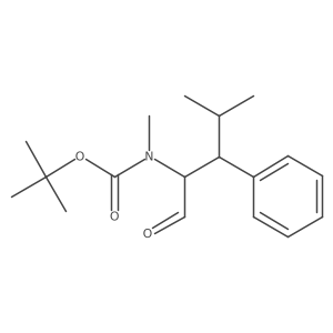 tert-butyl N-methyl-N-(4-methyl-1-oxo-3-phenylpentan-2-yl)carbamate结构式