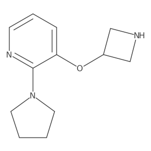 3-(Azetidin-3-yloxy)-2-(pyrrolidin-1-yl)pyridine Structure