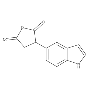 3-(1H-indol-5-yl)oxolane-2,5-dione结构式