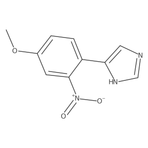 4-(4-methoxy-2-nitrophenyl)-1H-imidazole结构式