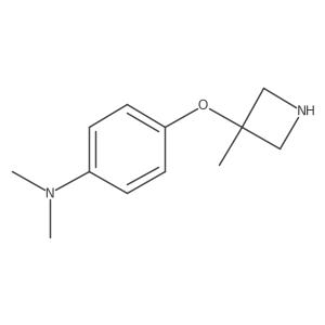 N,N-dimethyl-4-[(3-methylazetidin-3-yl)oxy]aniline Structure